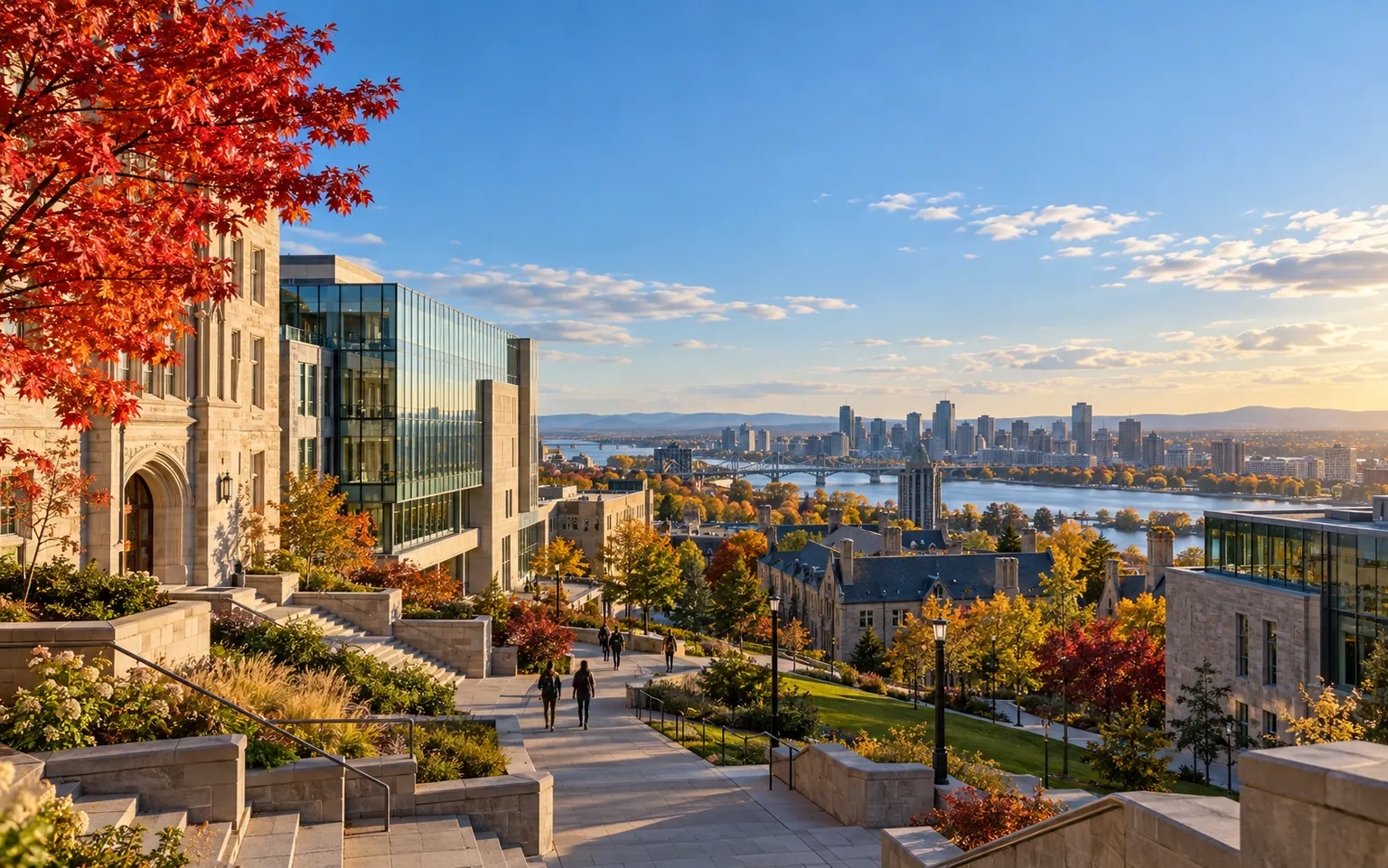 Canada university and landscape