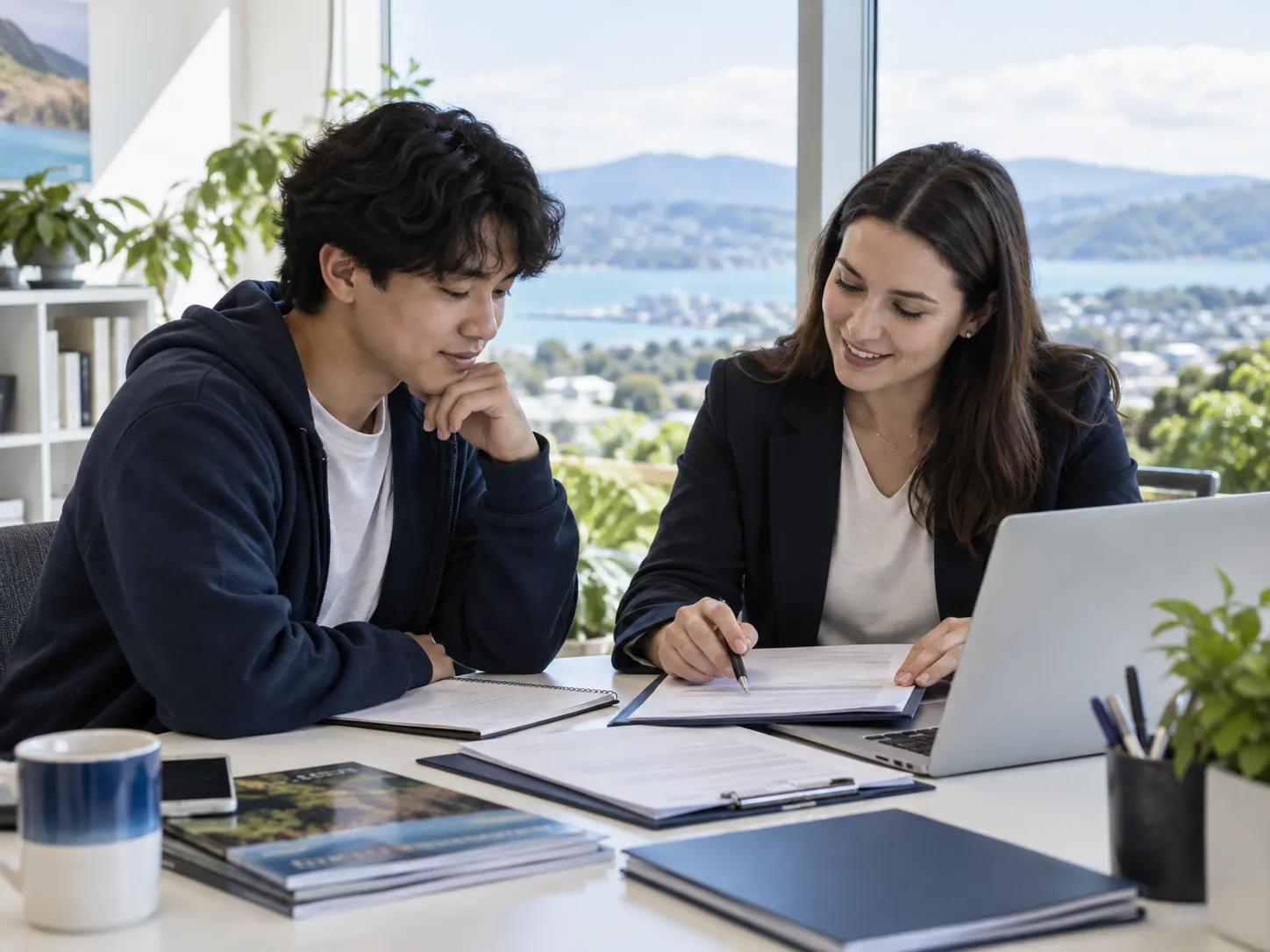 Bangladeshi student receiving education consultancy guidance for New Zealand