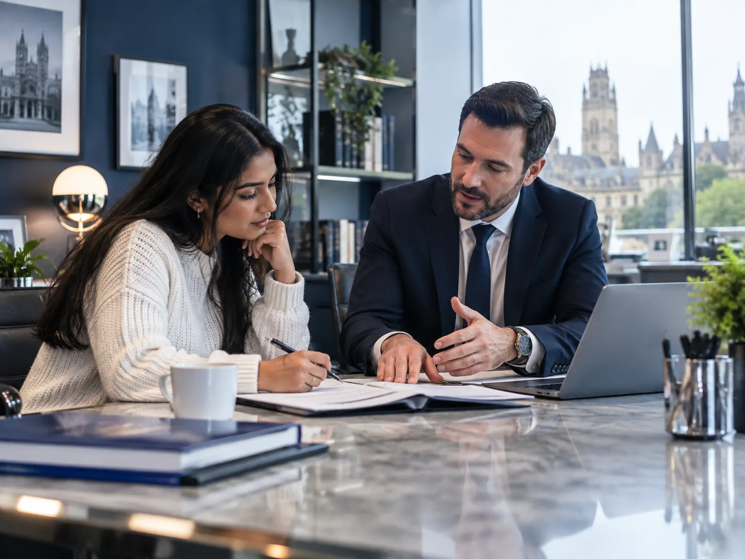 Bangladeshi student receiving education consultancy guidance for United Kingdom