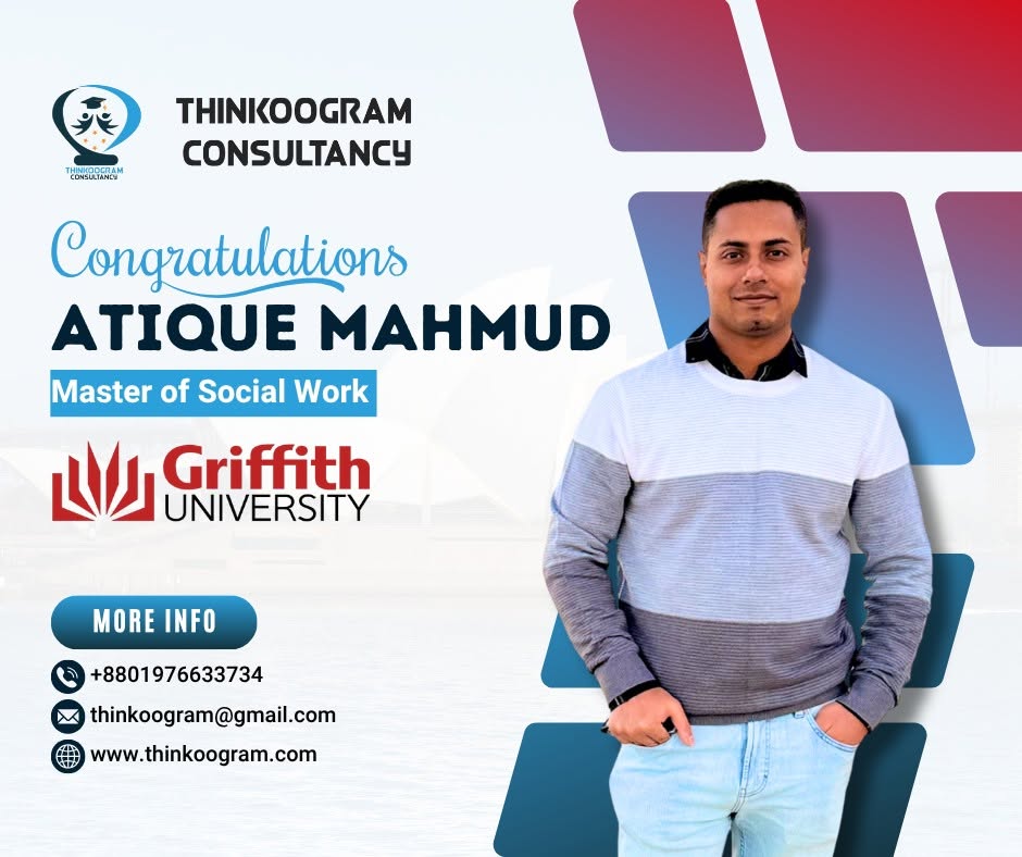 Atique Mahmud, Master of Social Work at Griffith University